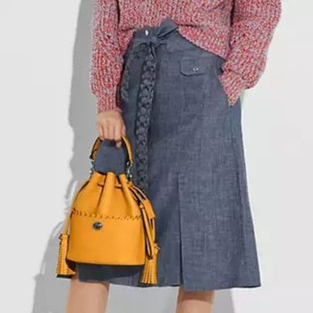 Coach Lora Bucket Bag Drawstring Purse - Picture 11 of 12